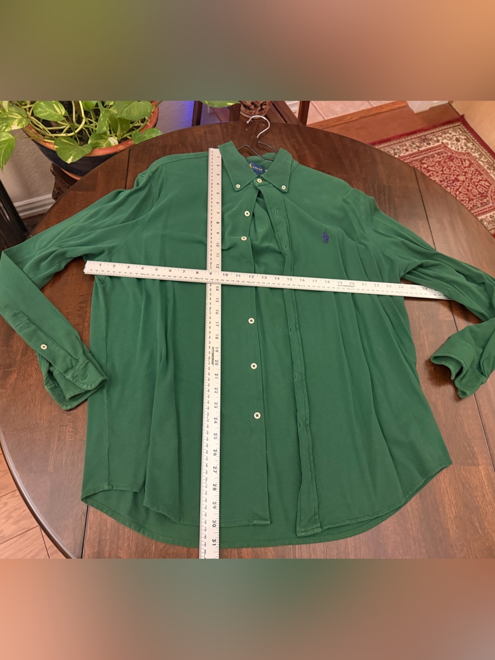 Ralph Lauren Green Long-Sleeve Button Down Shirt